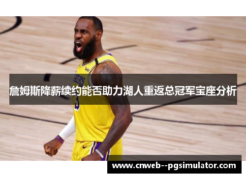 詹姆斯降薪续约能否助力湖人重返总冠军宝座分析